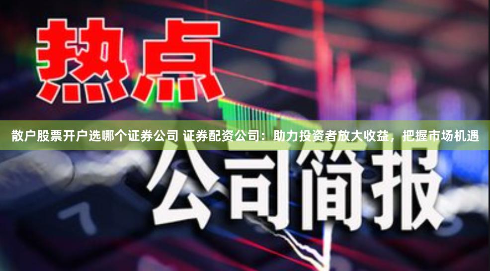 散户股票开户选哪个证券公司 证券配资公司：助力投资者放大收益，把握市场机遇