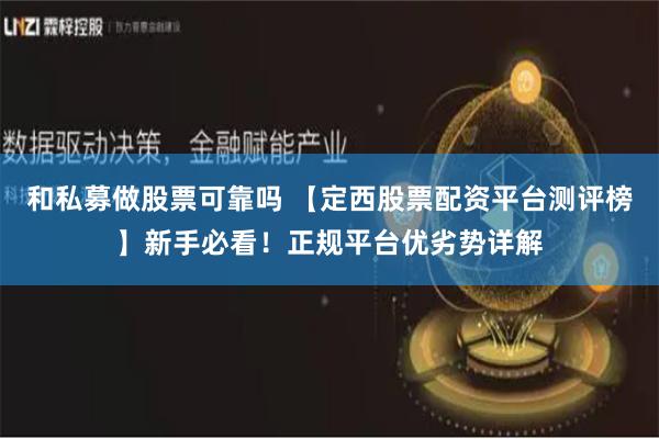 和私募做股票可靠吗 【定西股票配资平台测评榜】新手必看!正规平台优劣势详解